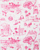 PF x Sean Taylor Girls' Trip Toile - Long PJ Set - Pink Cloud - Printfresh